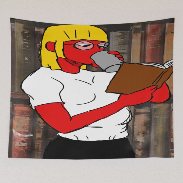 Item preview, Enjoying a good book designed and sold by Creepygirl1010.