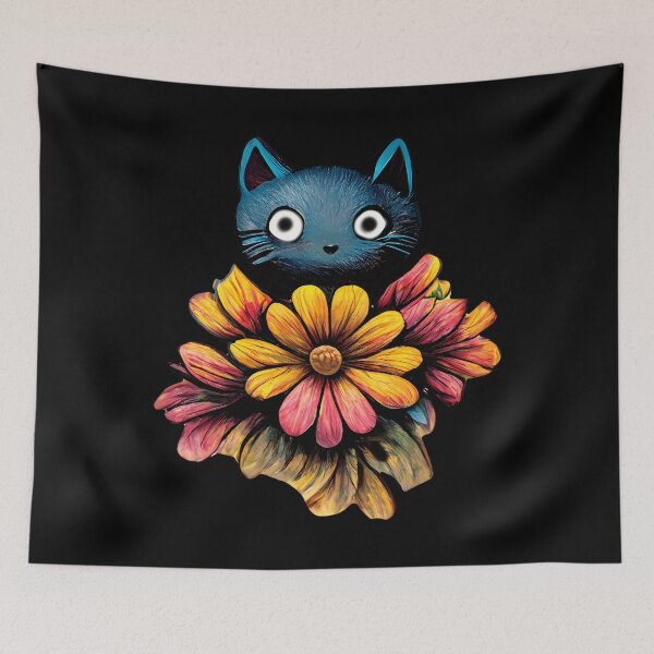 Item preview, Cat With Beautiful Flower 	 designed and sold by LlolteChifan.