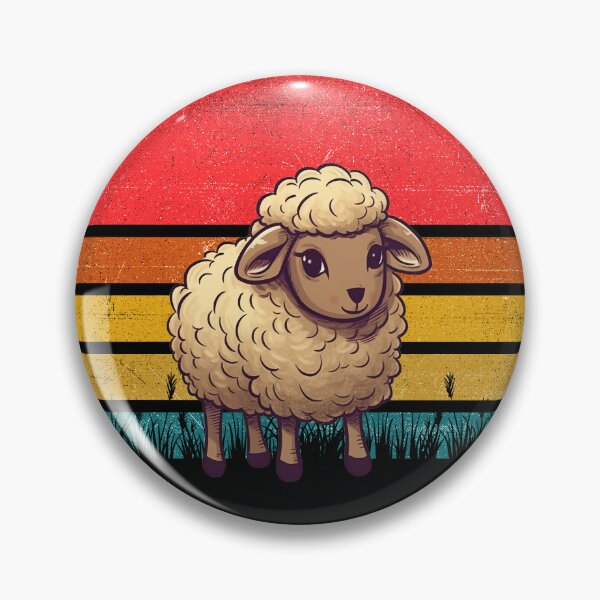 Item preview, Sheep Vintage Retro Sunset designed and sold by rafaeltto.