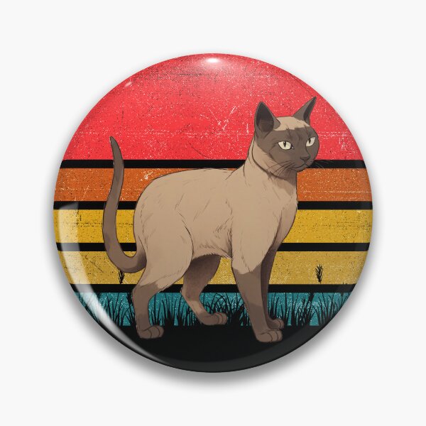 Artikelvorschau, Siamese Cat Vintage Retro Sunset entworfen und verkauft von rafaeltto.