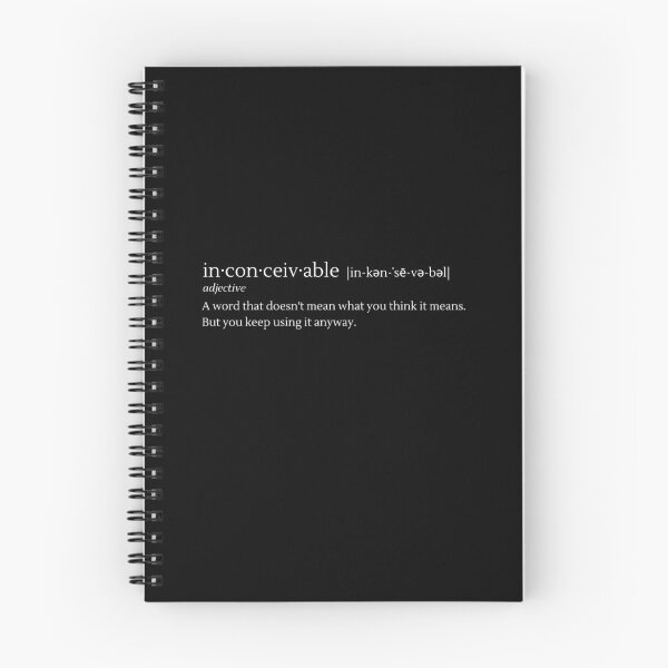 Item preview, Inconceivable Definition According to Princess Bride designed and sold by DelightInTruth.