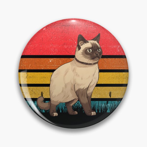 Item preview, Snowshoe Cat Vintage Retro Sunset designed and sold by rafaeltto.