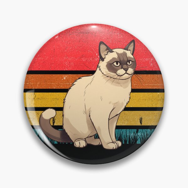 Item preview, Snowshoe Cat Vintage Retro Sunset designed and sold by rafaeltto.