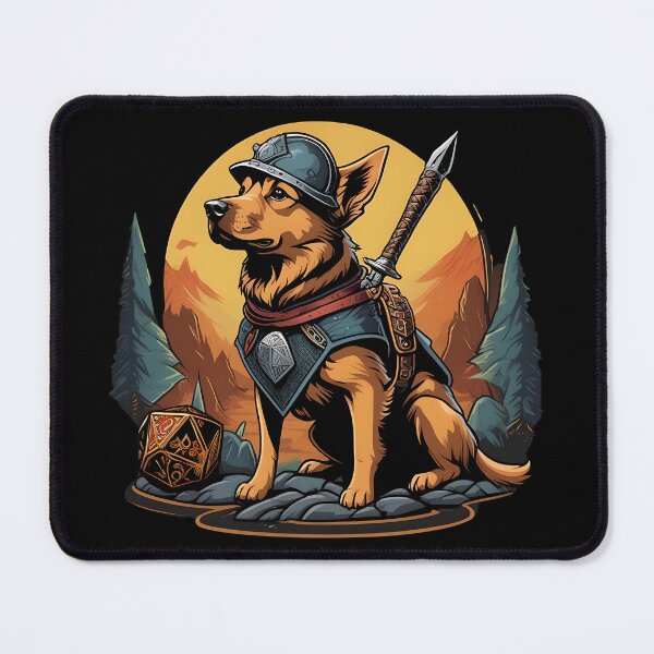 Item preview, DnD Dog - A Dog Ready For An Adventure! designed and sold by Ghostbooth.