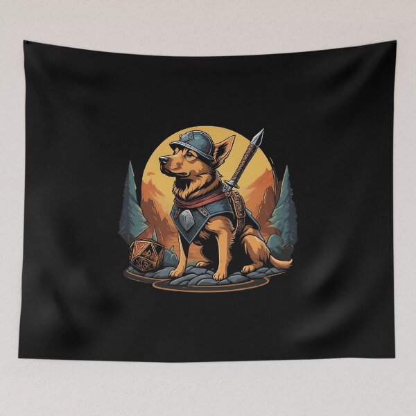 Item preview, DnD Dog - A Dog Ready For An Adventure! designed and sold by Ghostbooth.