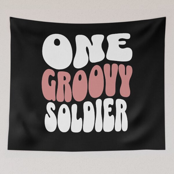 Item preview, One Groovy Soldier - Perfect soldier gift designed and sold by Zandalus.