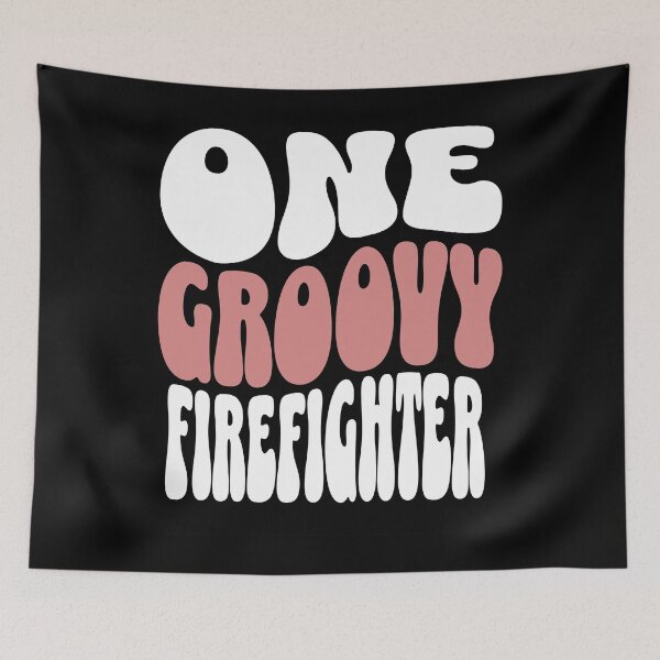 Item preview, One Groovy Firefighter - Perfect firefighter gift designed and sold by Zandalus.
