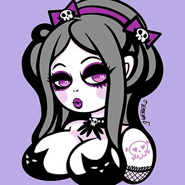Artwork thumbnail, GOTH GIRL - KITTY BRA by gWebberArts