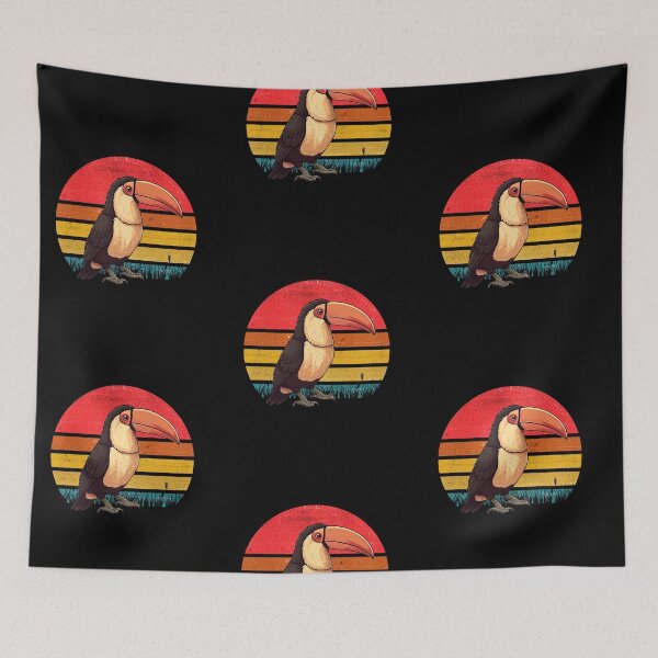 Item preview, Toucan Vintage Retro Sunset designed and sold by rafaeltto.