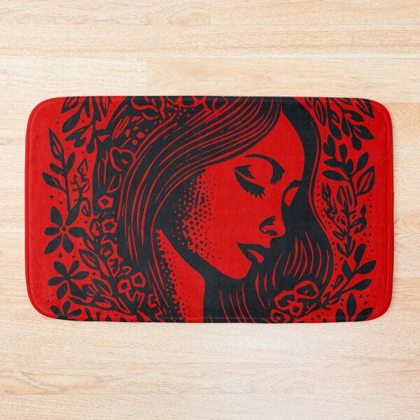 Item preview, Linocut Woman designed and sold by Texterns.