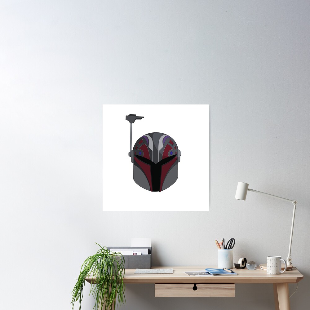 Star Wars Boba Fett Helmet Paint Drip White Throw Pillow