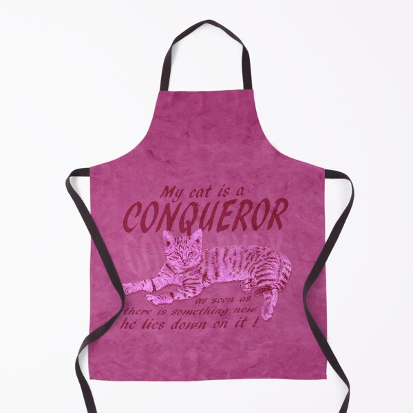 Item preview, Conquering Cat - pink marbled version, English text. designed and sold by SylvieG18.