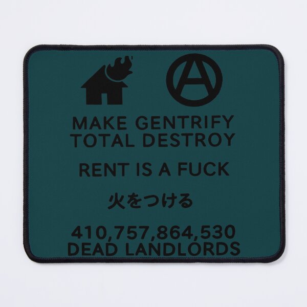 Item preview, gentrify rent is a fk meme designed and sold by NamuunOldfield.