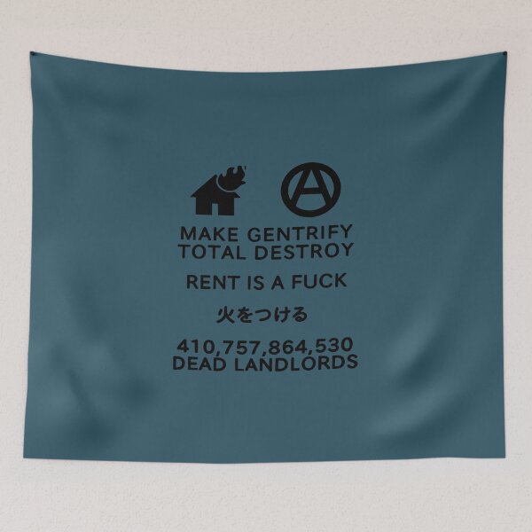 Item preview, gentrify rent is a fk meme   designed and sold by NamuunOldfield.