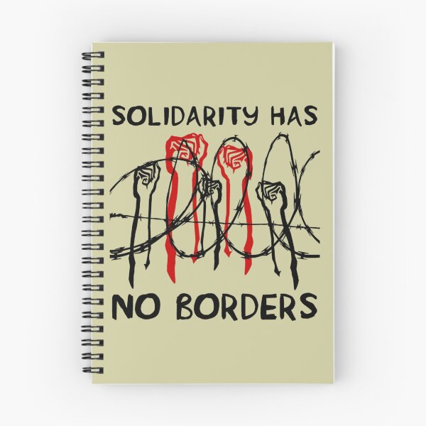 Item preview, Solidarity Has No Borders Immigrant Refugee Abolish Ice   designed and sold by NamuunOldfield.