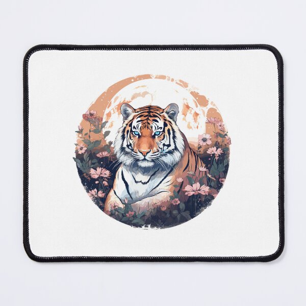 Item preview, Celestial moon flower, tiger sitting tall designed and sold by Jerseysrd.