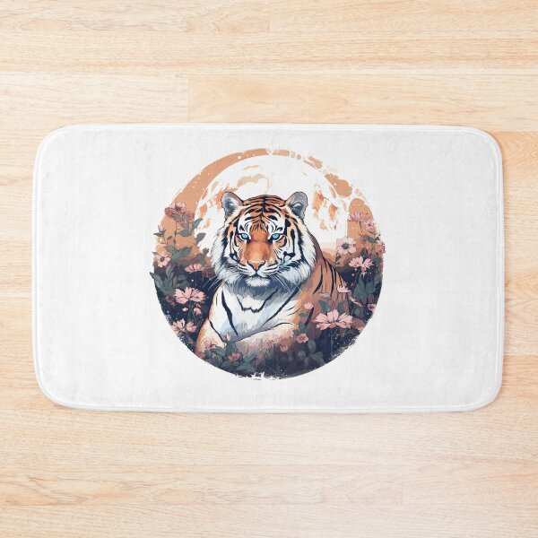Item preview, Celestial moon flower, tiger sitting tall designed and sold by Jerseysrd.