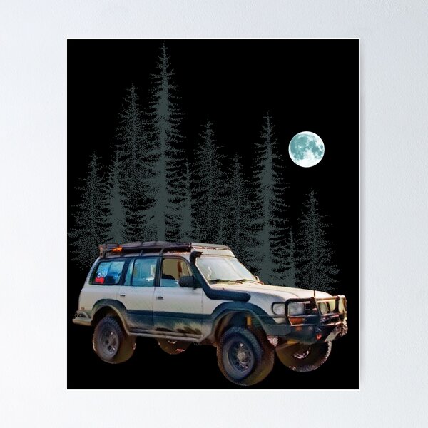 Item preview, off road Land Cruiser, 80 series, toyota,  land cruiser,  4x4,  offroad,  landcruiser,  forest, 4wd,  off road,  fj40,  overland,  vintage, designed and sold by AkBrokeBikes.