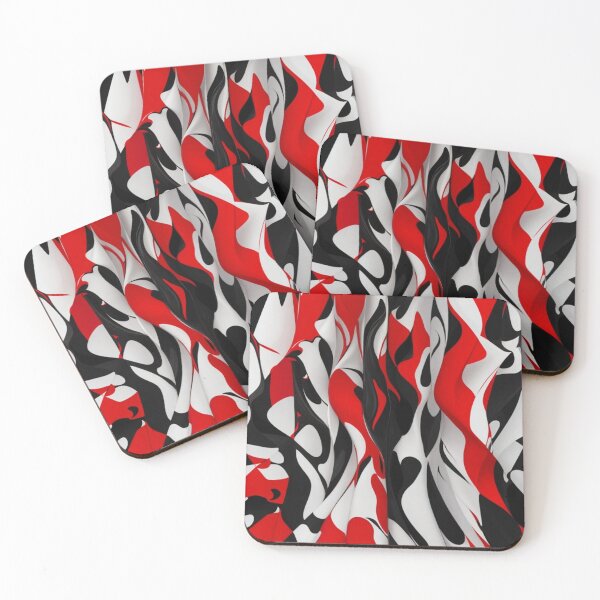 Item preview, Visual Impact: A Study in Dynamic Contrasts through Black, White, and Red designed and sold by FemmeFlair.