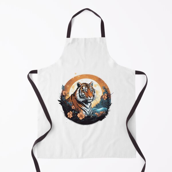 Item preview, Celestial moon flower, tiger sitting tall designed and sold by Jerseysrd.