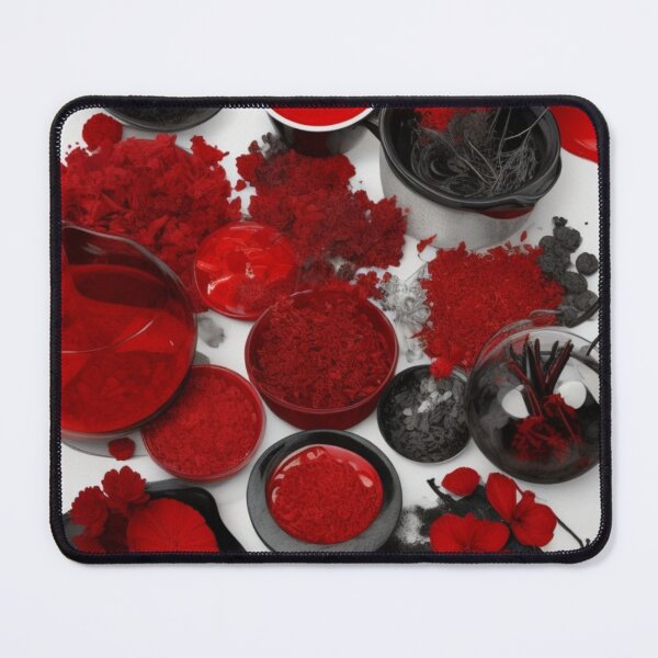Item preview, Red Infusions: Abstract Monochrome Composition designed and sold by FemmeFlair.