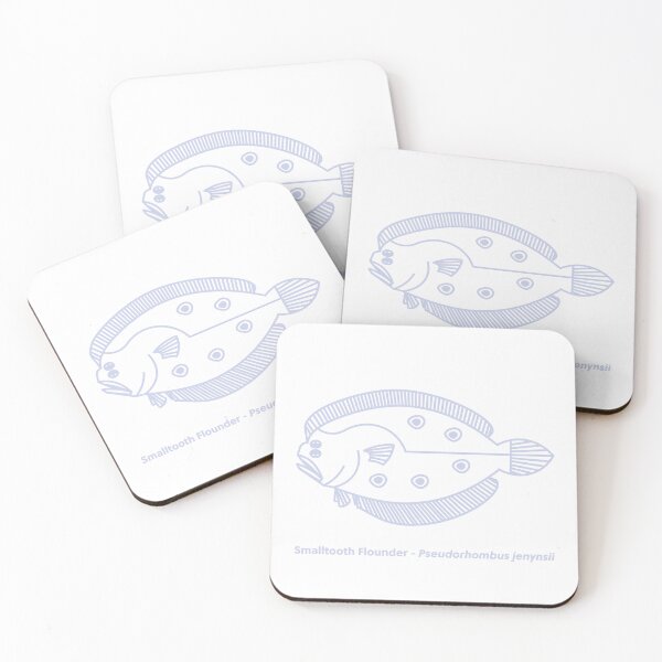 Item preview, Fun Flounder Fish in Light Purple and White designed and sold by fruttidimare.