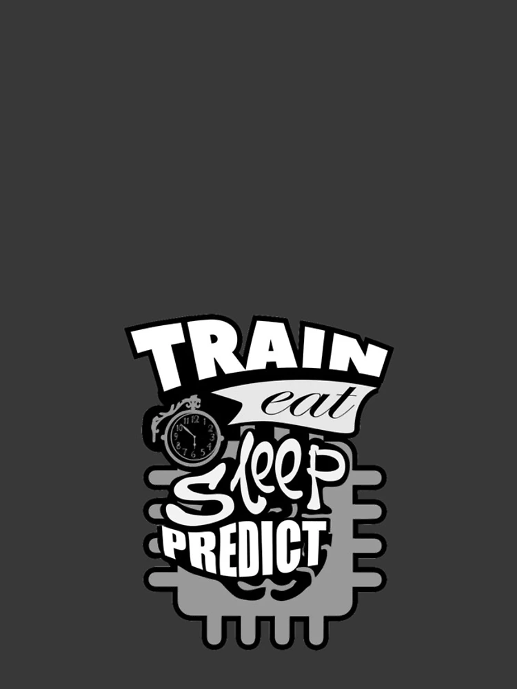 Thumbnail 4 of 4, iPhone Case, Machine Learning – Train Eat Sleep Predict designed and sold by coderman.