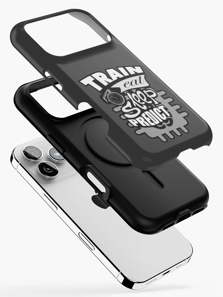 Thumbnail 2 of 4, iPhone Case, Machine Learning – Train Eat Sleep Predict designed and sold by coderman.