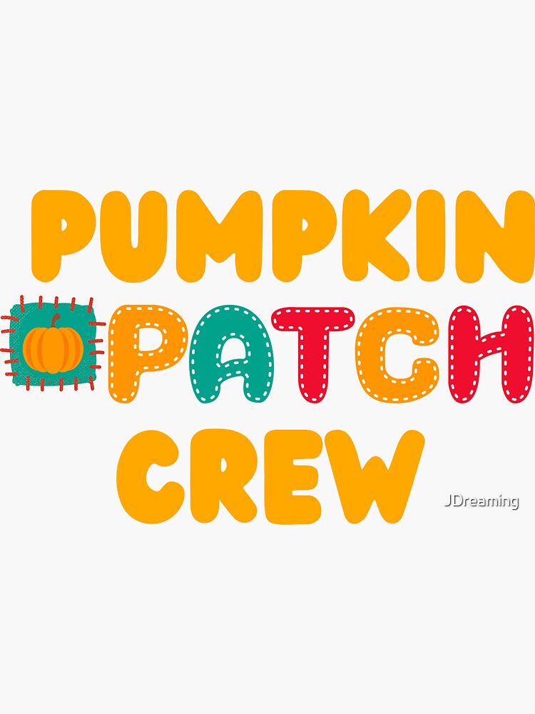 Vinyl Sticker: Patchwork Pumpkins Vinyl Sticker: Patchwork Pumpkins