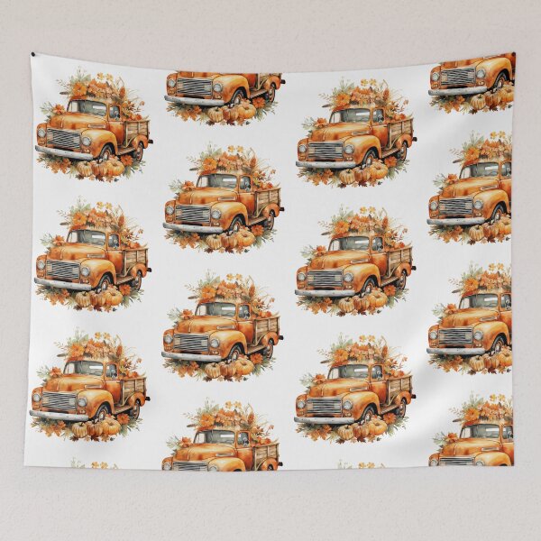 Item preview, Fall farm truck | Pumpkin truck designed and sold by PawsandPages.