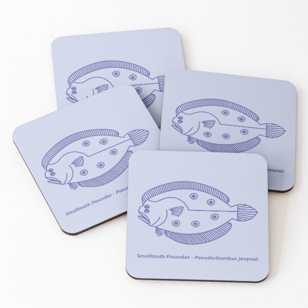 Item preview, Fun Flounder Fish in Very Peri Purple on Light Purple designed and sold by fruttidimare.