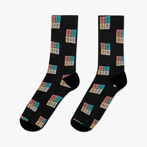 Item preview, Vintage - Bitcoin Squares - Crypto Logo designed and sold by GetCryptoSwag.