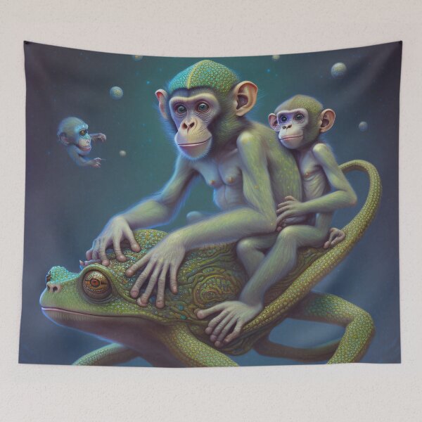 Item preview, Monkeys Riding Frog designed and sold by Ac3k.