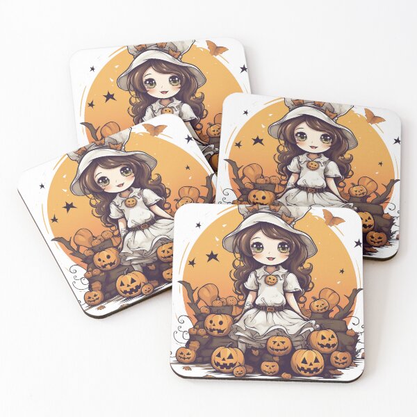 Item preview, Whimsical Halloween Chibis designed and sold by MuseOfMilo.
