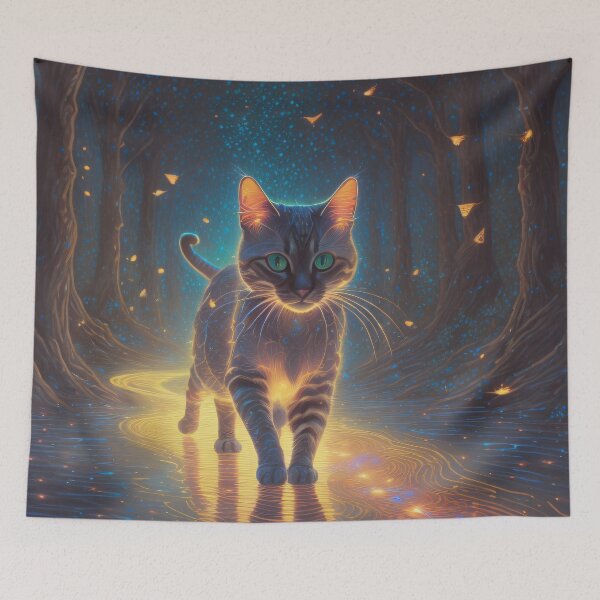 Item preview, Glowing River Cat designed and sold by Ac3k.