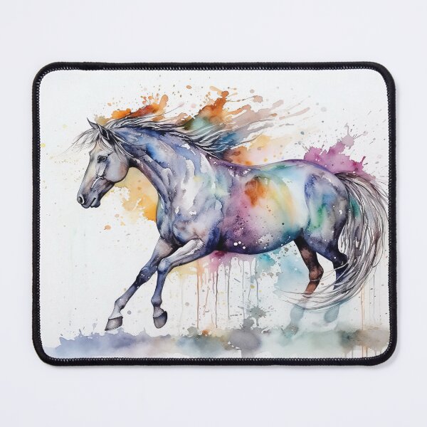Item preview, Abstract Horse Watercolor Painting. AI generated Illustration. designed and sold by svetlanna.