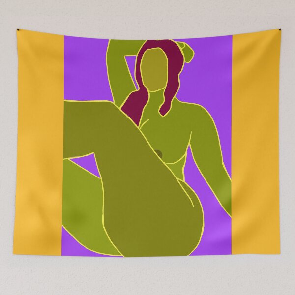 Item preview, Female nude, minimalist digital painting designed and sold by pulchritude560.
