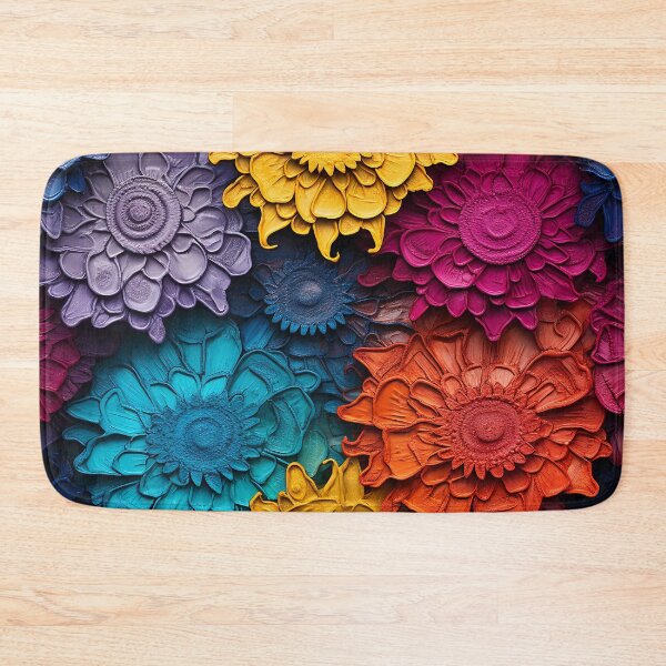 Item preview, 3D Embossed Colorful Floral designed and sold by MapleTArts.