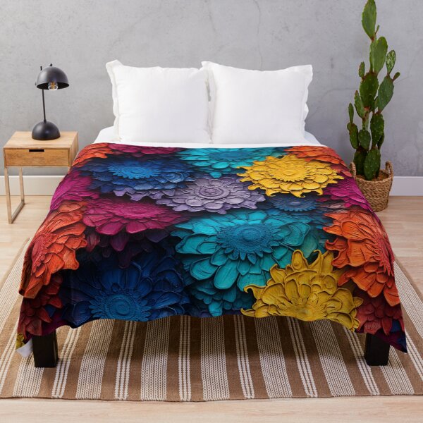 Item preview, 3D Embossed Colorful Floral designed and sold by MapleTArts.