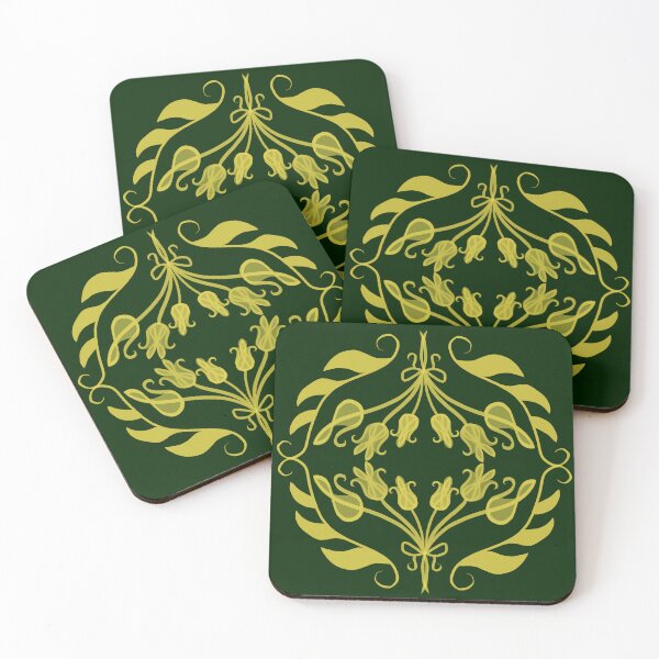 Item preview, Victorian Ebola (yellow & green) designed and sold by PaganArtisan.