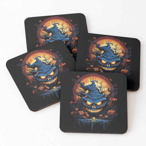 Item preview, Melting Clock Morphs Into A Grinning Jack O' Lantern designed and sold by eyestetix.