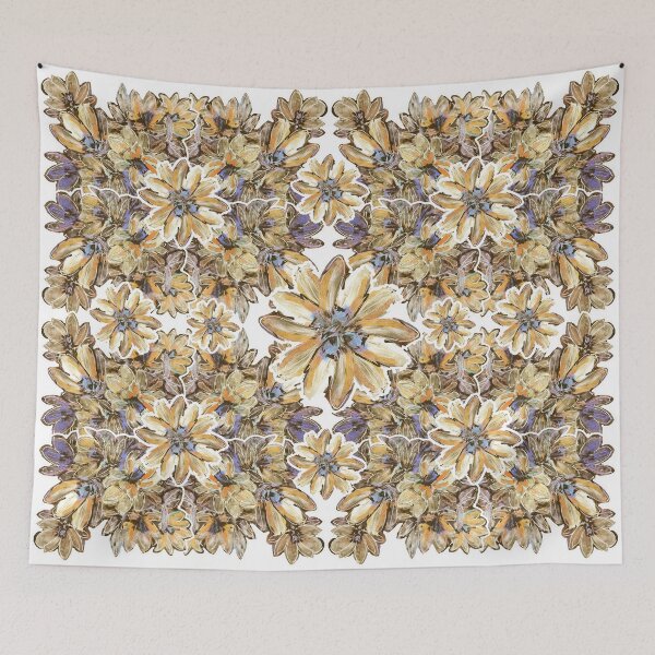 Item preview, Orange floral abstract designed and sold by vjmailservice.