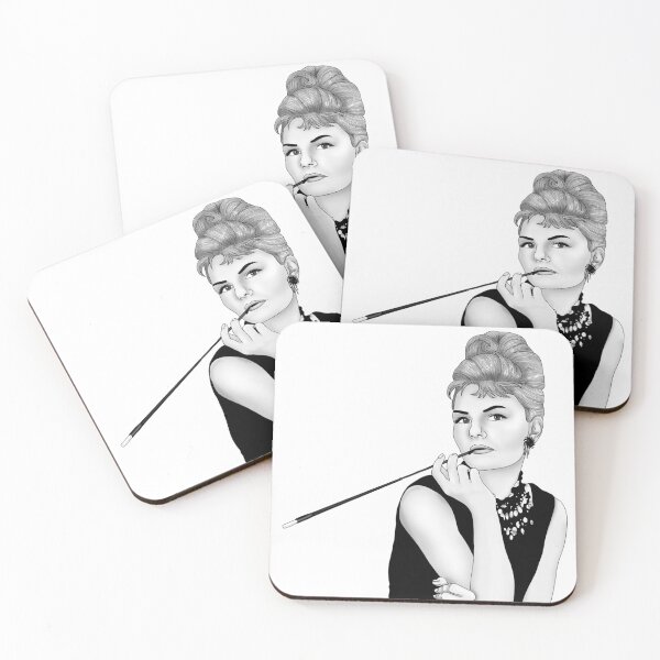 Item preview, Jennifer Morrison as Audrey Hepburn (black & white) designed and sold by CapnMarshmallow.