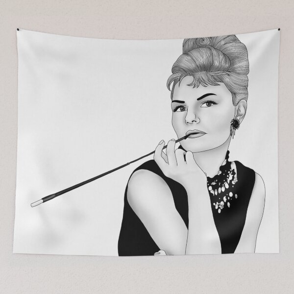 Item preview, Jennifer Morrison as Audrey Hepburn (black & white) designed and sold by CapnMarshmallow.