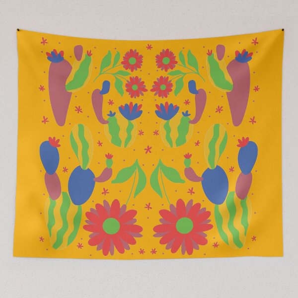 Item preview, Vibrant Flower Otomi Art designed and sold by khachiche.