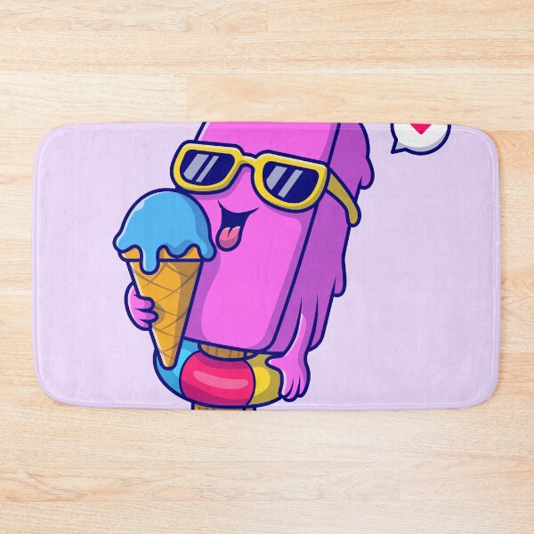 Item preview, Whimsical Popsicle and Ice Cream Cone Duo: Cute Cartoon Vector Icon designed and sold by hjian8219.