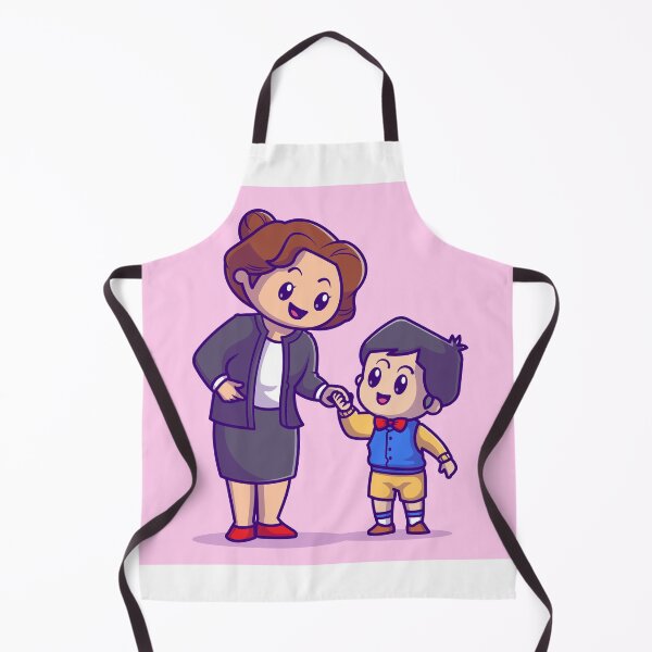 Item preview, Tender Mother-Son Bond: Adorable Cartoon Vector Icon Illustration designed and sold by hjian8219.