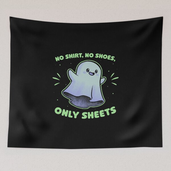 Item preview, Cute Ghost Pun - Halloween Sheet Children's Gift designed and sold by Studio Mootant.