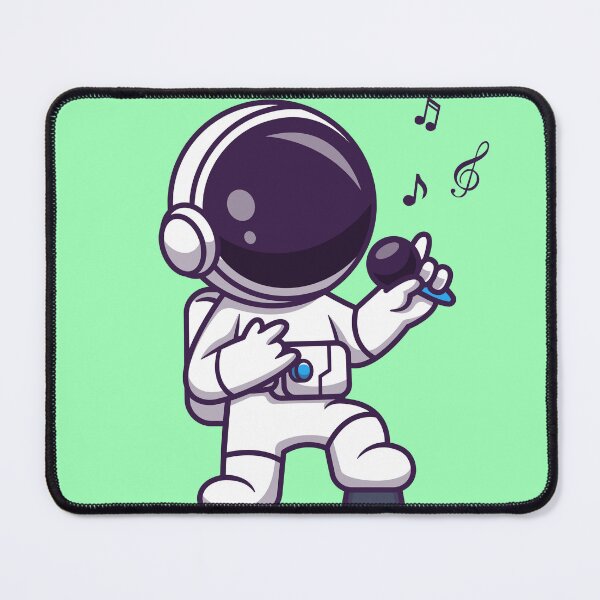 Item preview, Groovy Astronaut Serenade: Cute Cartoon Vector Icon Illustration designed and sold by hjian8219.