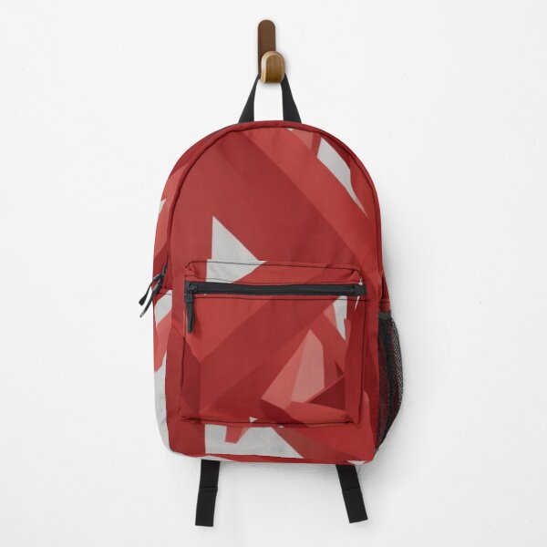 Item preview, Red Geometry: Abstract Monochrome with a Twist designed and sold by FemmeFlair.
